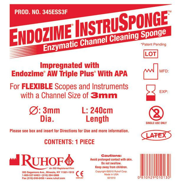 Endozime® Instrusponge For Flexible Instruments - Instrument & Scope Reprocessing