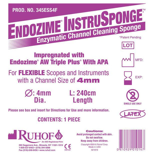 Endozime® Instrusponge For Flexible Instruments - Instrument & Scope Reprocessing