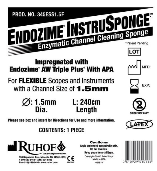 Endozime ® Instrusponge para instrumentos flexibles-reprocesamiento de instrumentos y alcances