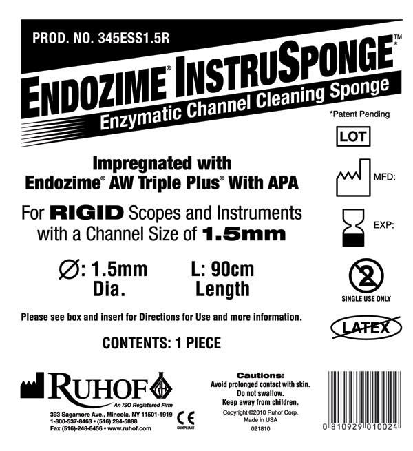 Endozime ® Instrusponge para instrumentos rígidos-reprocesamiento de instrumentos y alcances