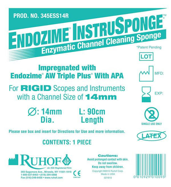 Endozime ® Instrusponge para instrumentos rígidos-reprocesamiento de instrumentos y alcances