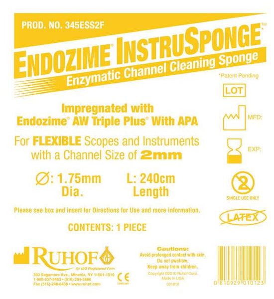 Endozime ® Instrusponge para instrumentos flexibles-reprocesamiento de instrumentos y alcances