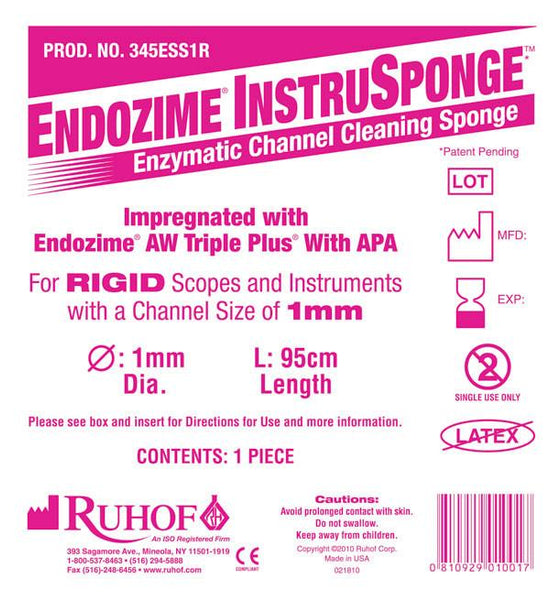 Endozime® Instrusponge para instrumentos rígidos - Reprocessamento de instrumentos e escopos