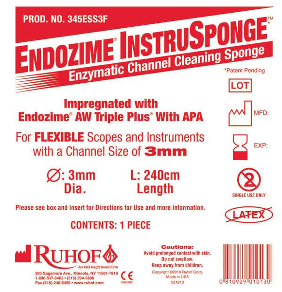 Endozime® Instrusponge para instrumentos flexíveis - Reprocessamento de instrumentos e escopos