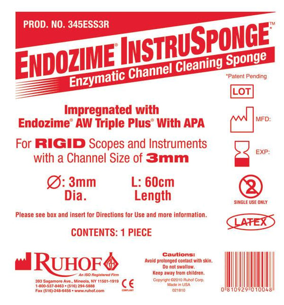 Endozime® Instrusponge para instrumentos rígidos - Reprocessamento de instrumentos e escopos